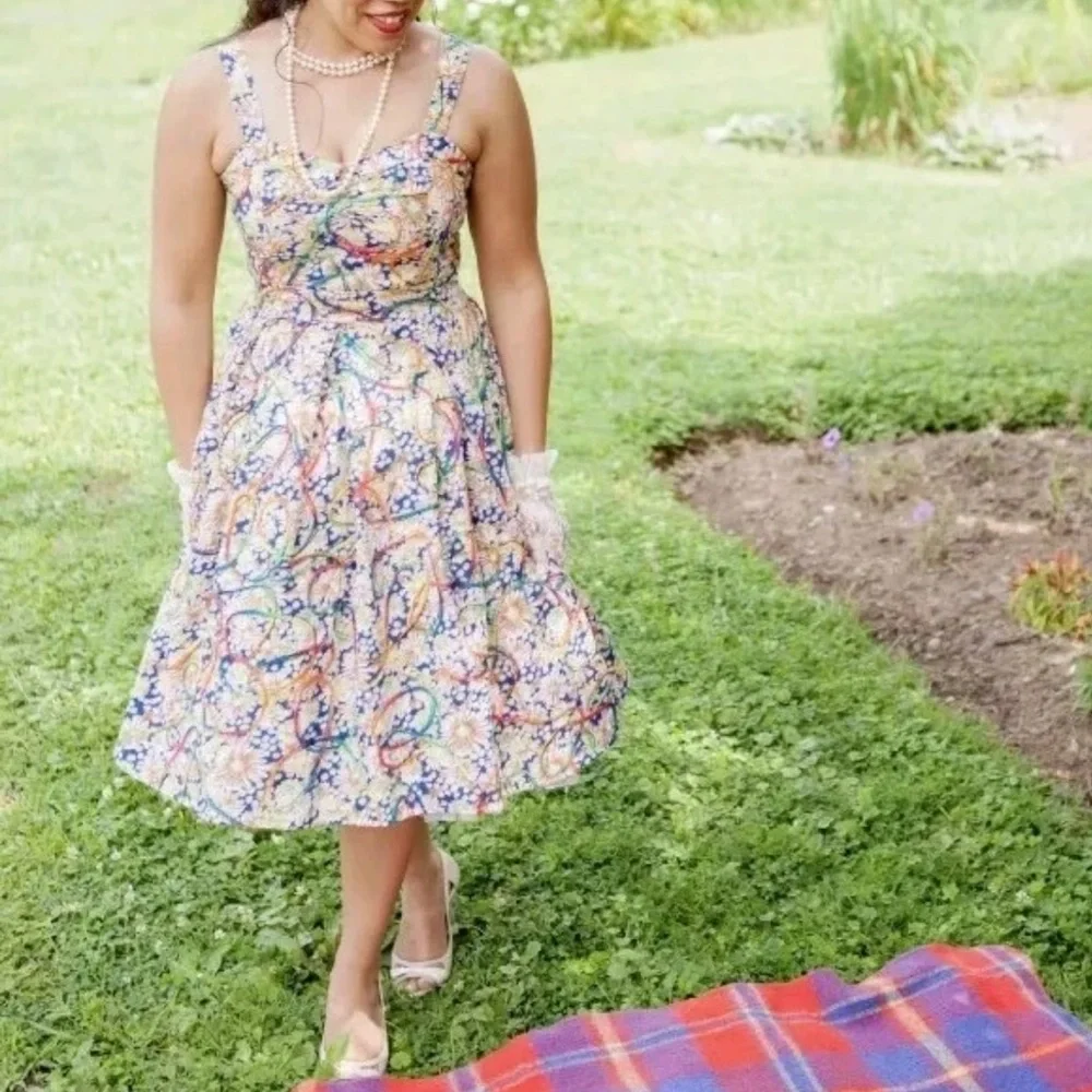 Tatyana Prismatic Flair Dress, Multi, Small, EUC - Picture 5 of 14